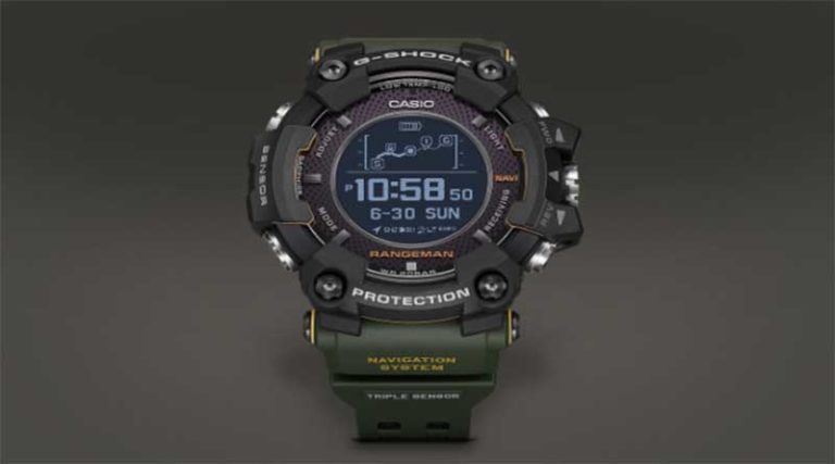 Гибридные смарт часы Casio GPR-B1000 с солнечной батареей