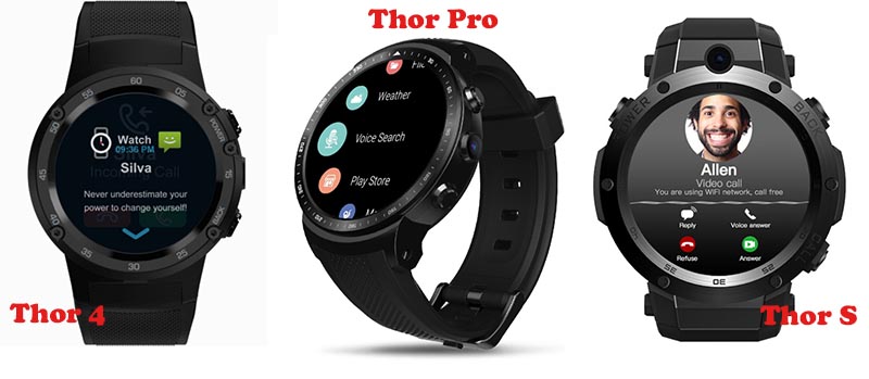 Смарт-часы Zeblaze Thor 4, Thor S и Thor Pro: в чем отличия? 1