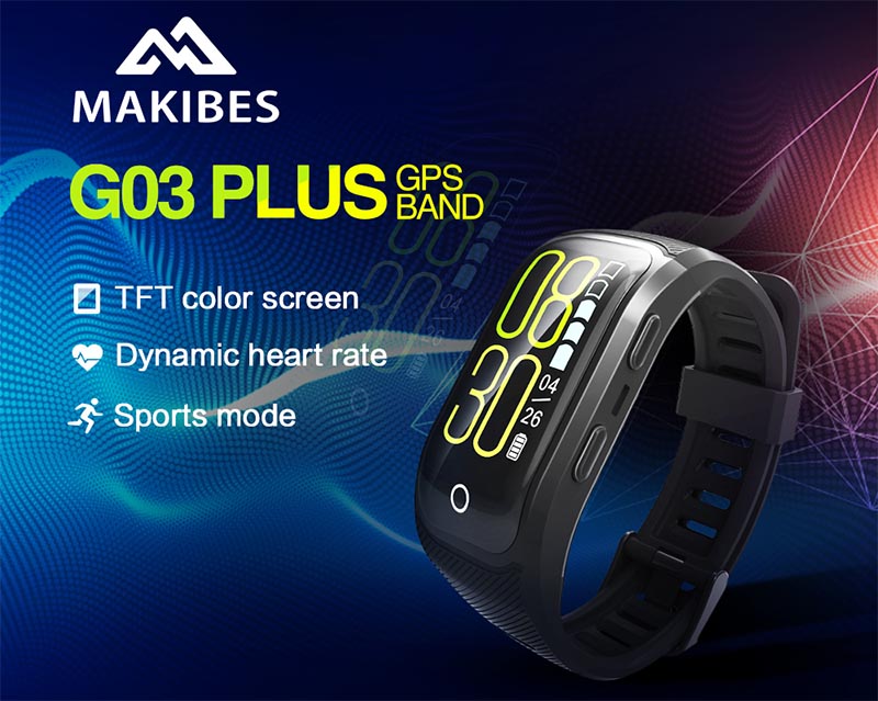 Makibes G03 Plus Smart: фитнес-трекер с встроенным GPS и цветным экраном 1