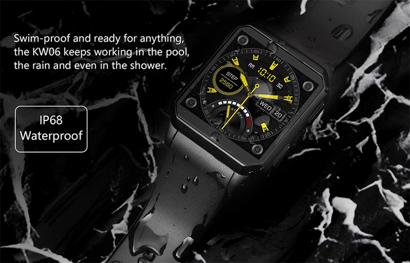 Kingwear KW06 SmartWatch: водонепроницаемые умные часы с 3G, камерой и SIM-картой 1