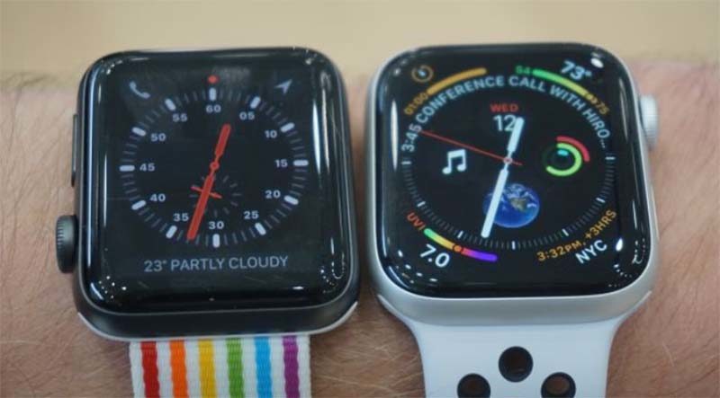 Сравнение умных часов Apple Watch Series 4 и Watch Series 3