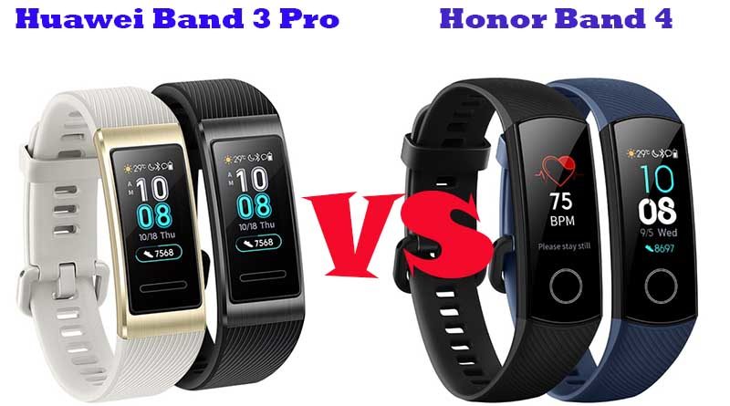 Huawei Band 3 Pro и Honor Band 4