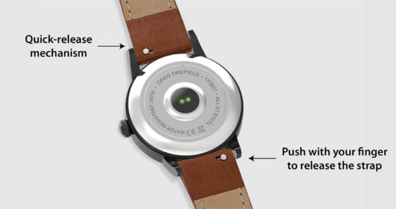 Oaxis Timepiece: минималистские гибридные смарт-часы с пульсометром 1