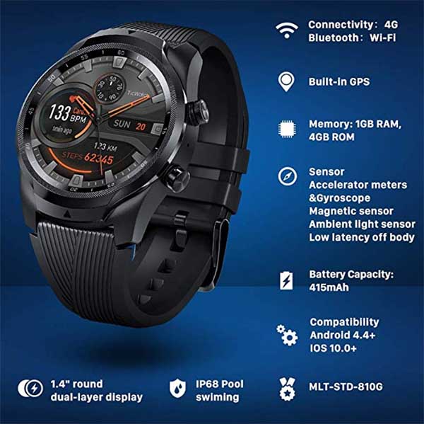 Mobvoi представили умные часы TicWatch Pro 4G / LTE