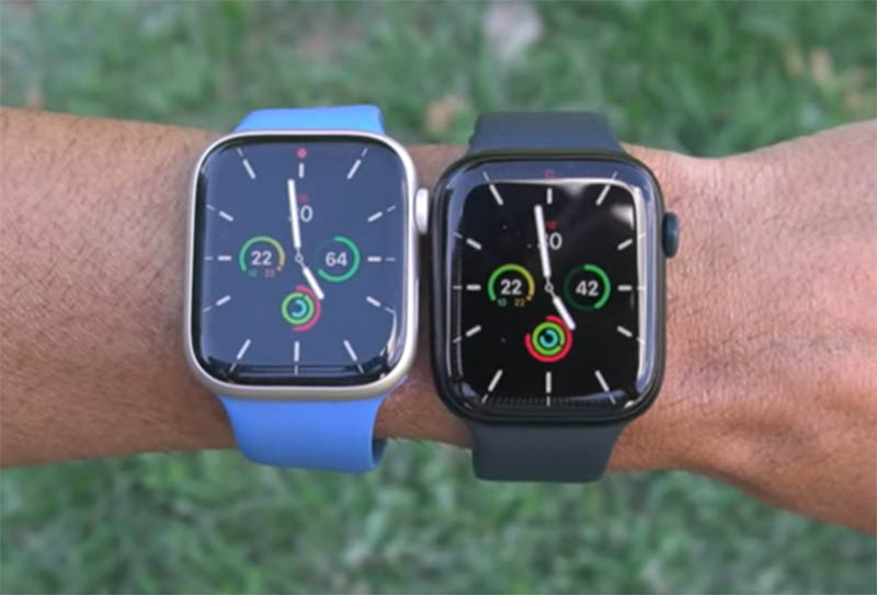 Сравнение Apple Watch Series 7 и Apple Watch Series 8